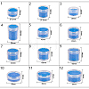 Plastic Bead Containers CON-BC0004-22B-43x36-7