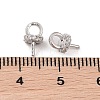 Brass with Cubic Zirconia Peg Bails LS-KK-B087-13A-P-3