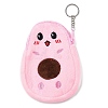 Cartoon Style Avocado Fluffy Cloth Wallets AJEW-I066-01A-1