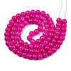 Spray Painted Crackle Glass Beads Strands CCG-Q001-10mm-08-2