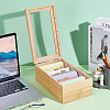 Rectangle Wooden Food Card Storage Boxes AJEW-WH0696-755-4