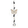 Butterfly Brass Pendant Decorations HJEW-TA00131-03-1