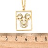 304 Stainless Steel Necklace NJEW-D330-01G-10-2