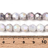 Anti-Tarnish Electroplate Glass Beads Strands EGLA-T021-8mm-15-01-4
