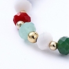 Glass Beads Stretch Bracelets BJEW-JB05141-2