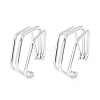 304 Stainless Steel Triple Pentagon Cuff Earrings EJEW-K268-88P-4