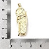 Brass Micro Pave Cubic Zirconia Pendants KK-P336-01H-G-3