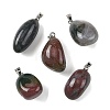 Natural Indian Agate Tumbled Stone Pendants GG-K002-06J-1
