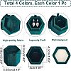  4Pcs 4 Colors Velvet Jewelry Box VBOX-NB0001-05-2