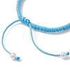 ABS Plastic Imitation Pearl Beads Braided Bead Bracelets for Women BJEW-JB13064-5