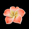 Handmade Polymer Clay 3D Flower Plumeria Beads CLAY-Q192-30mm-12-1