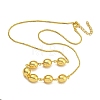 Rack Plating Brass Round Bib Necklaces for Women NJEW-C059-23G-1