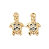 Brass Micro Pave Cubic Zirconia Charms KK-C099-01K-G-1