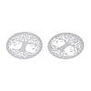 Non-Tarnish 201 Stainless Steel Filigree Pendants X-STAS-S118-060-2