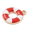 Alloy Enamel Pendants ENAM-A008-14KCG-03-2