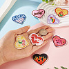 Heart Polyester Computerized Embroidery Cloth Iron on/Sew on Patches PATC-TAC0011-01-7