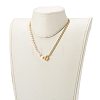 Brass Enamel Curb Chain Necklaces NJEW-JN03482-02-5