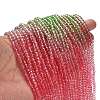 Transparent Painted Glass Beads Strands LS-DGLA-A034-T3mm-A18-2