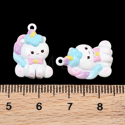 Baking Paint Alloy Charms AL-CBAABB5-02-1