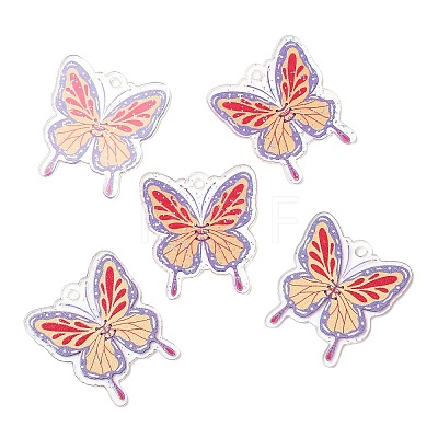 Transparent Acrylic Pendants MACR-D079-01B-1