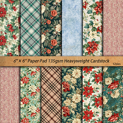 12pcs Scrapbook Paper PW-WG12201-01-1