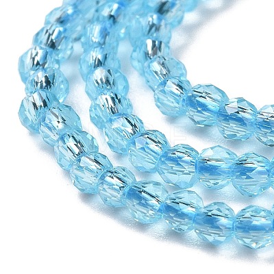 Transparent Glass Beads Strands GLAA-H021-03-13-1