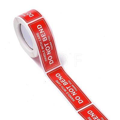 Self-Adhesive Paper Warning Tag Stickers DIY-K039-04A-1