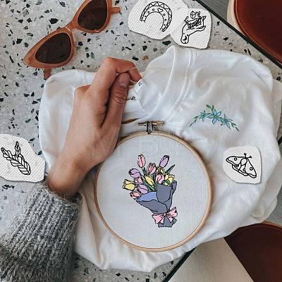 Non-Woven Embroidery Aid Drawing Sketch DIY-WH0538-007-1