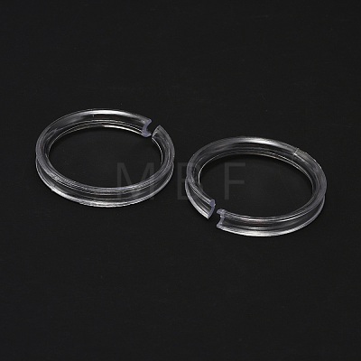 Plastic Circle Bracelet Display Holders BDIS-WH0006-003-1