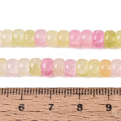 Ombre Effect Dyed Glass Beads Strands GLAA-Q106-05A-A03-1