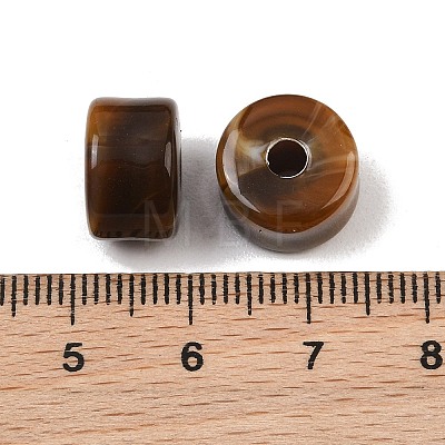 Two-Color Opaque Acrylic Imitation Gemstone Beads AC-CBA3EFE-02N-1