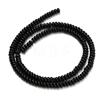 Natural Black Onyx Beads Strands X-G-L635-A01-4x2mm-01-1