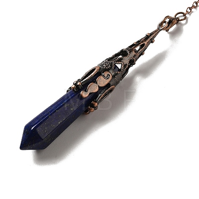 Natural Lapis Lazuli Dowsing Pendulum Big Pendants G-H285-06R-05-1