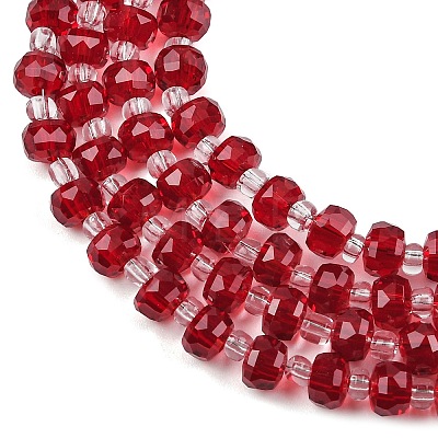 Transparent Glass Beads Strands GLAA-P076-01A-03-1