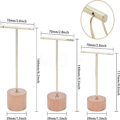 Iron Earring Display Stands EDIS-WH0007-04-1