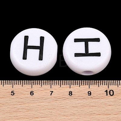 Opaque Acrylic European Beads AC-CBA3BDD-01H-1
