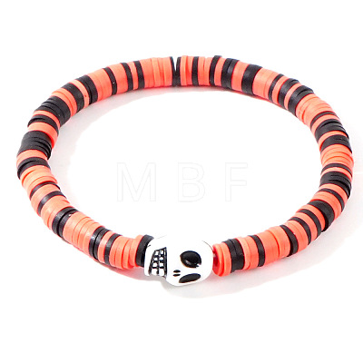 Halloween Polymer Clay Heishi Beads Stretch Bracelets KN1283-14-1