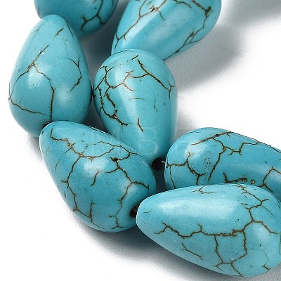 Synthetic Howlite Beads Strands TURQ-F018-05A-1