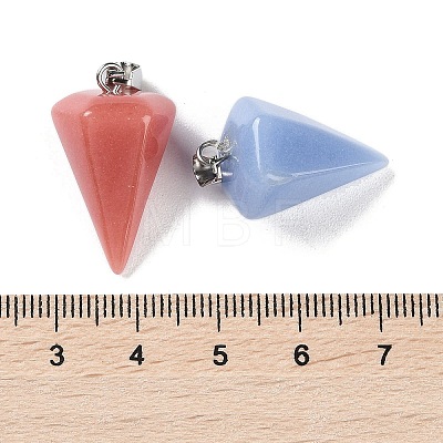 Synthetic Noctilucent Stone/Luminous Stone Pendants G-Z054-04A-1