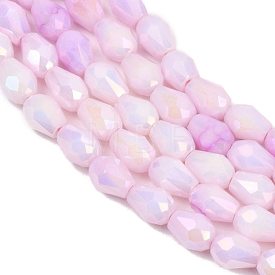Anti-Tarnish Electroplate Glass Beads Strands GLAA-T025-13A-05-1