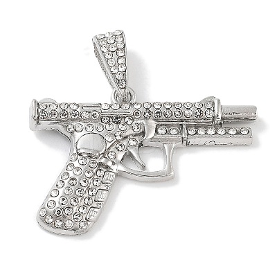 Alloy Rhinestone Pendants ALRI-S001-14A-P-1