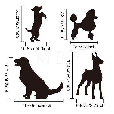 PET Hollow Out Drawing Painting Stencils DIY-WH0402-061-1