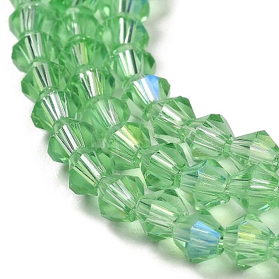 Transparent Electroplate Glass Beads Strands EGLA-A039-T2mm-L24-1