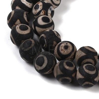 Tibetan Style dZi Beads G-K166-02-12mm-L3-01-1