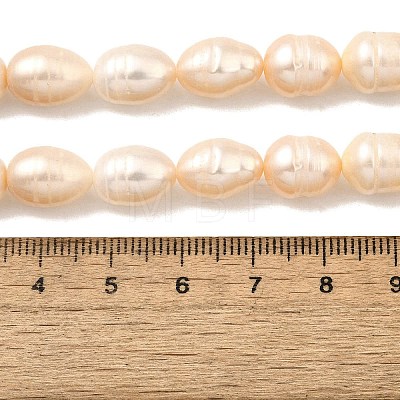 Natural Cultured Freshwater Pearl Beads Strands PEAR-I007-01E-01B-1