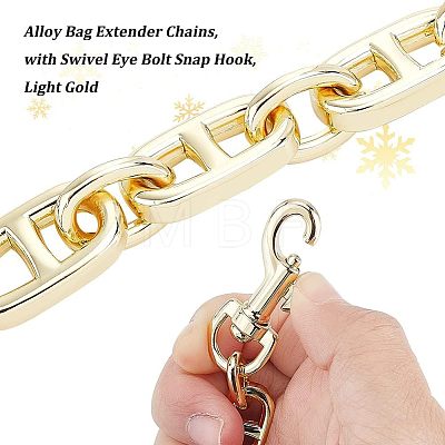 Alloy Bag Extender Chains DIY-WH0304-427LG-1