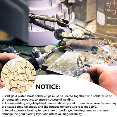 500Pcs Brass Chip Solder KK-CN0003-23A-1