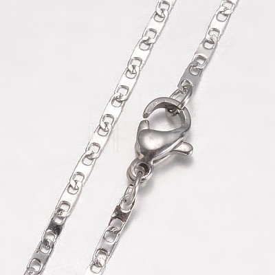 304 Stainless Steel Necklace X-MAK-K062-11B-P-1