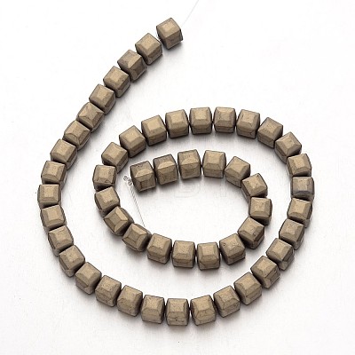 Electroplate Non-magnetic Synthetic Hematite Bead Strands G-F300-25-F06-1