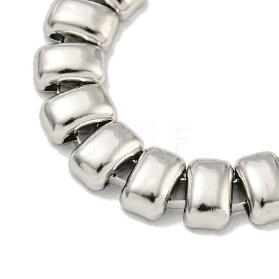 Non-Tarnish 304 Stainless Steel Rectangle Link Chain Necklaces NJEW-S431-02P-1